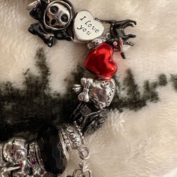 Silver and Red Charm Linx Bracelet - Picture 7 of 9